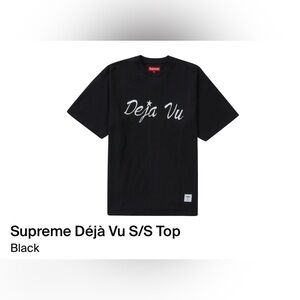 supreme deja vu short sleeve top. size large. brand new